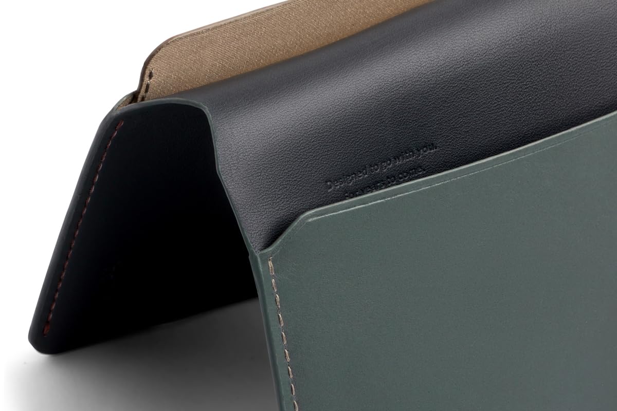 Bellroy Passport Cover (slimline travel wallet/pouch with card slots and space for cash plus travel documents) - Everglade