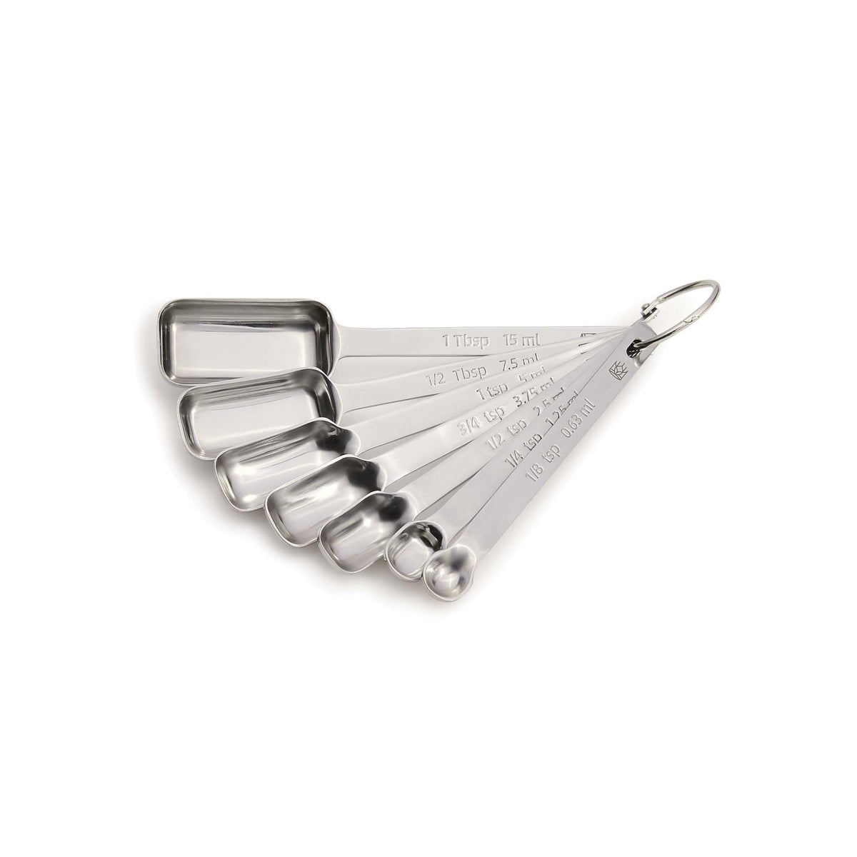 King Arthur Baking Company Spice Measuring Spoons, 18/8 Stainless Steel, 7-Piece Set, Precision Measures, For Baking And Cooking