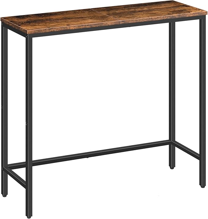 HOOBRO Narrow Console Table, 29.5" Small Entryway Table, Thin Sofa Side Display