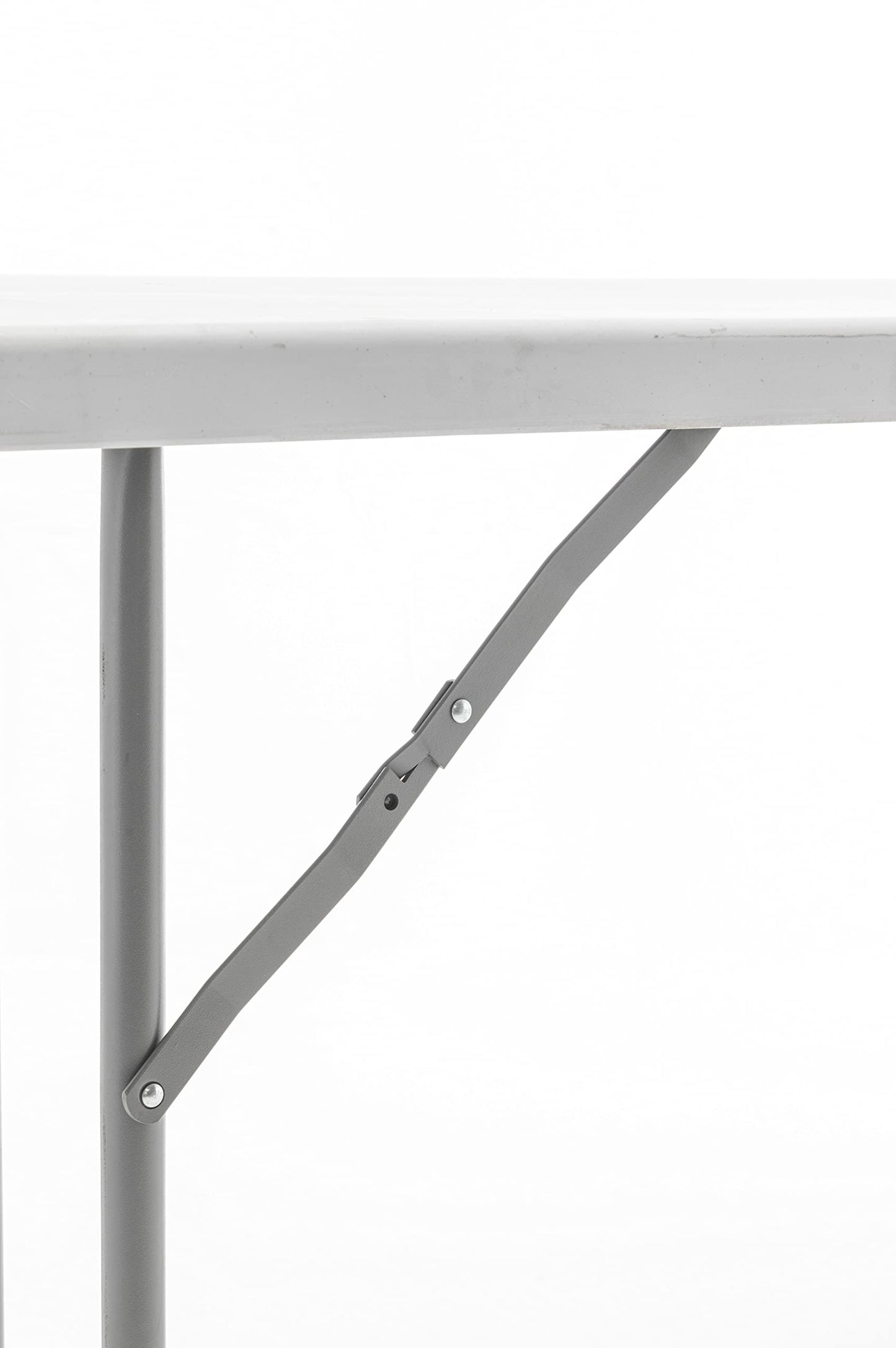 BTEXPERT 6-Foot - 72" Long White Granite Plastic Folding Seminar Training Table Portable 18" Wide Narrow, 29" High, Events Indoor Outdoor Lightweight Set of 5