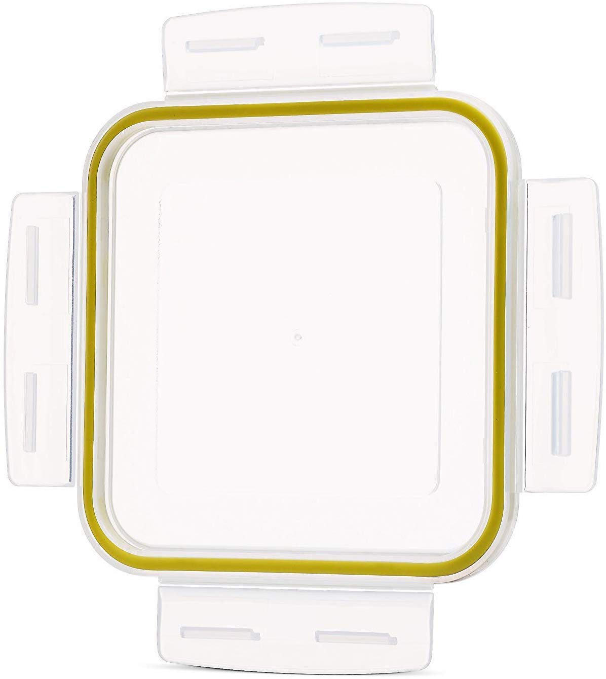 Komax Biokips Foodsaver Set, Square Lunch Box Containers with 4 Removable Compartments of 700ml (23.6 oz), Pack of 5