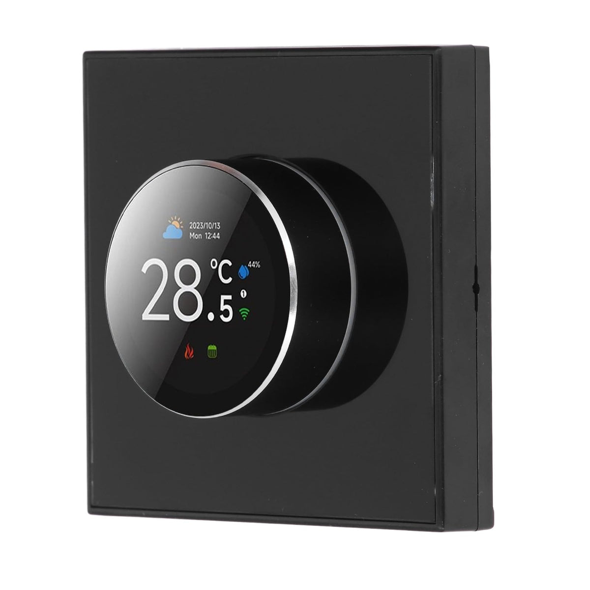 Tuya Smart Thermostat with Rotating Knob 1.32in TFT DisplayWiFi Enabled, Voice Control Compatible (Alexa/Google), Remote Temperature Control for Home HVAC Systems