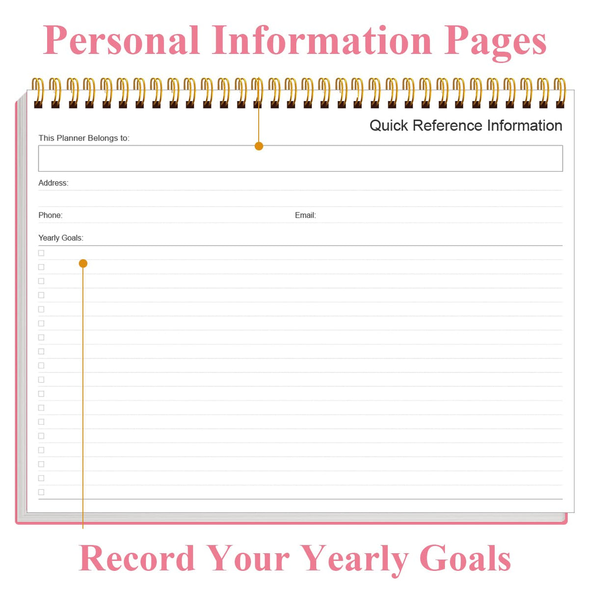 Weekly Productivity Planner - 8.5" x 11" Dashboard Desk Notepad Has 6 Focus Areas to List Tasks for Goals, Projects, Clients, Academic or Meal-Organize Your Daily Work Efficiently, 54 Weeks, Pink