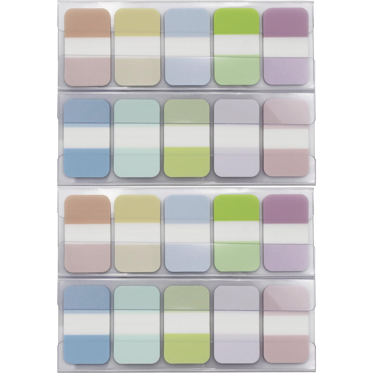 Tabs Flags Assorted Colors, 0.98 x 1.71 Inch Sticky Tabs, Easy to Post, 4 On-The-Go Dispensers/Pack, 400 Pages Total