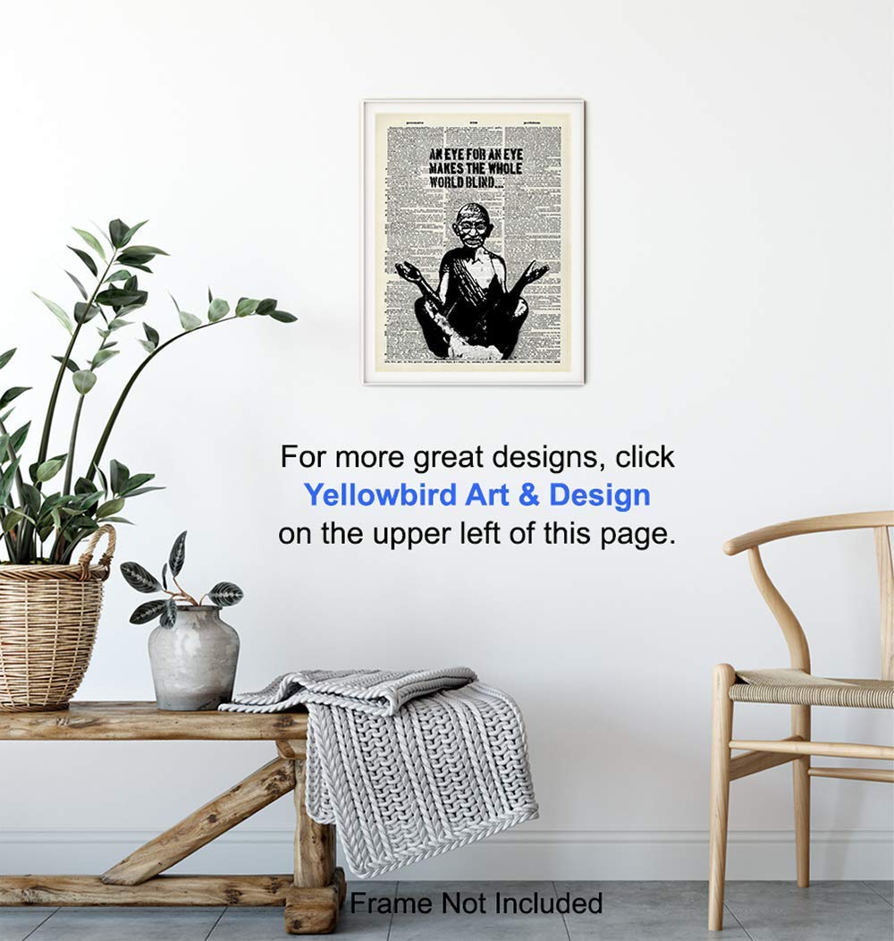 Graffiti Inspirational Quote - Urban Street Art, Wall Art Poster - Great Motivational Gift for Zen, Buddha, Buddhism, Yoga, Meditation Fans - Chic Home, Studio, Office Decorations - 8x10 Photo Print