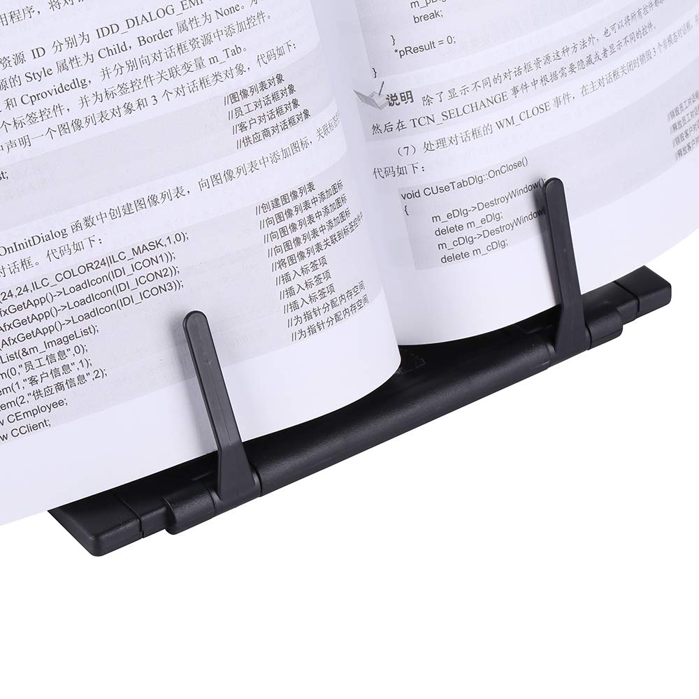Abankey KLOUD CityBlack Metal Desktop Document Book Holder with 7 Adjustable Positions (Lost ocean-SJ981)