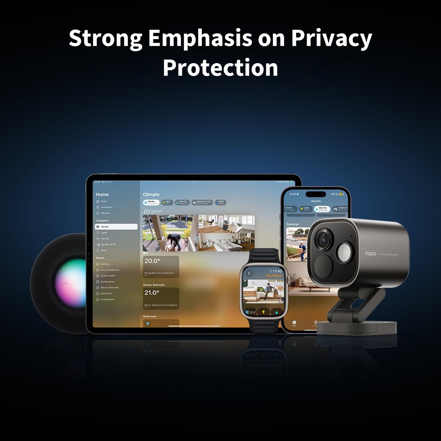 Aqara 4MP Camera Hub G5 Pro WiFi, True Color Night Vision Security Camera Outdoor, 2.4/5Ghz WiFi, HomeKit Secure Video, Thread Border Router, Local Detection, Thread/Zigbee, Supports Alexa,Google Home