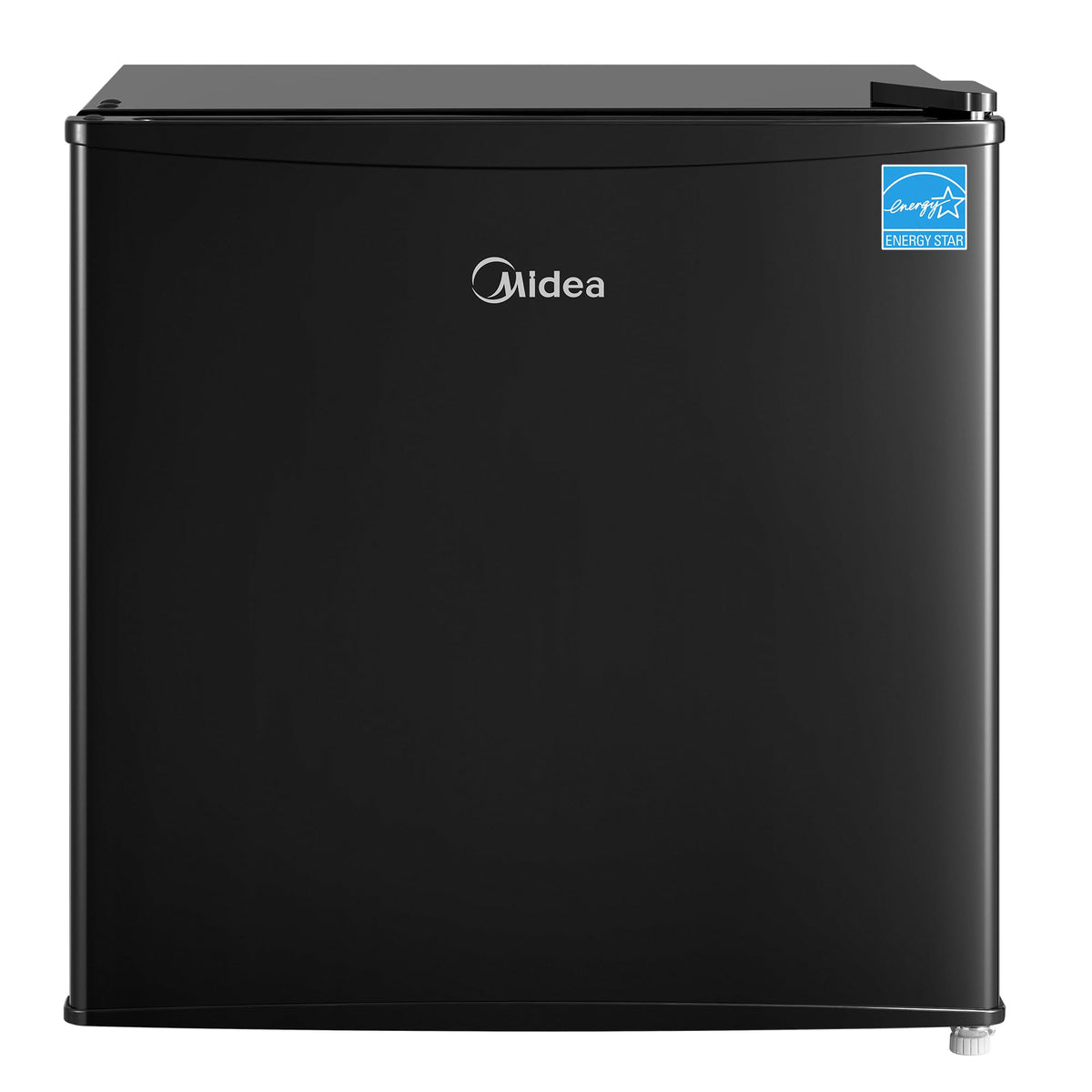 Midea MERM17B0ABB 1.7 Cu Ft Mini Fridge, Compact Refrigerator with Adjustable Thermostat, Reversible Door, Low Noise, Energy Efficient, Ideal for Dorm, Office, Bedroom, Black