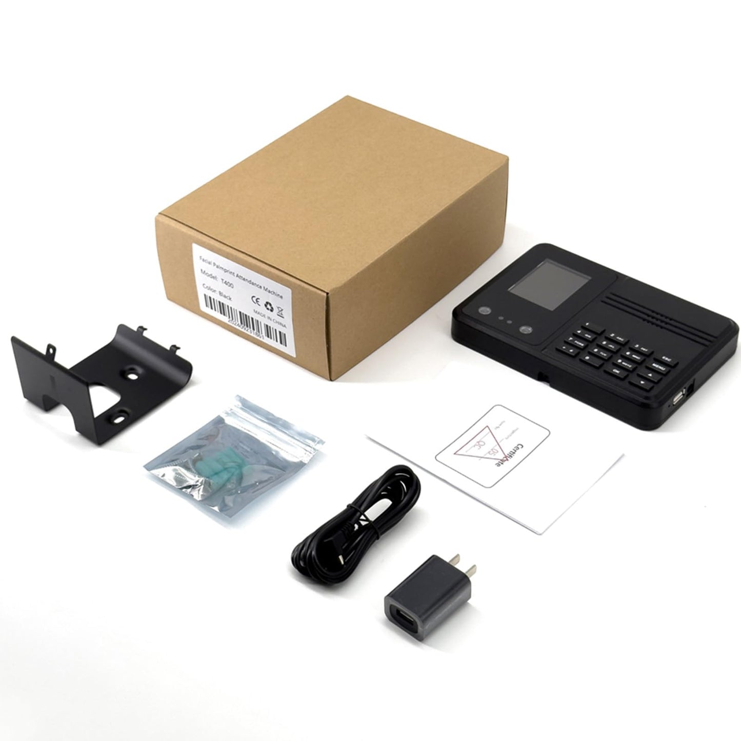 BISOFICE Time Clock Attendance Face Recognition with Password Palm Print Facial for Employees Access Control Machine Support Multi-Language System USB Port Data Management Device