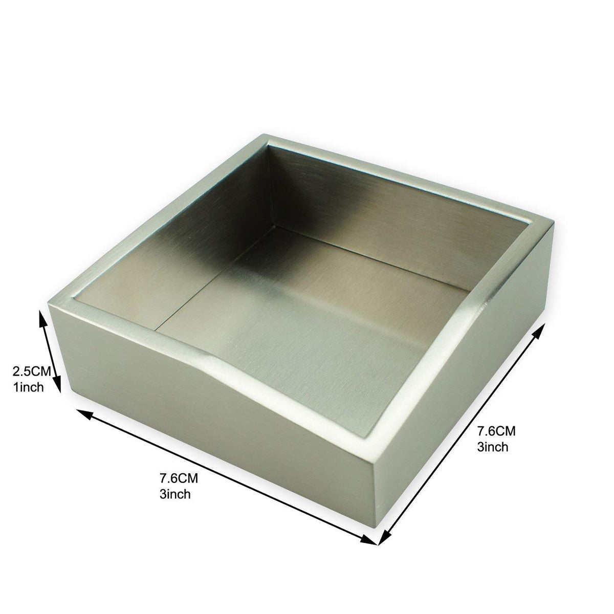 ArtsOnDesk Modern Art Paper Clip Holder/Dispenser - St211 Stainless Steel Satin Finish Patent Applying for Push Pin Safety Pin Binder Clip Straight Pin Hair Clip Box Cup
