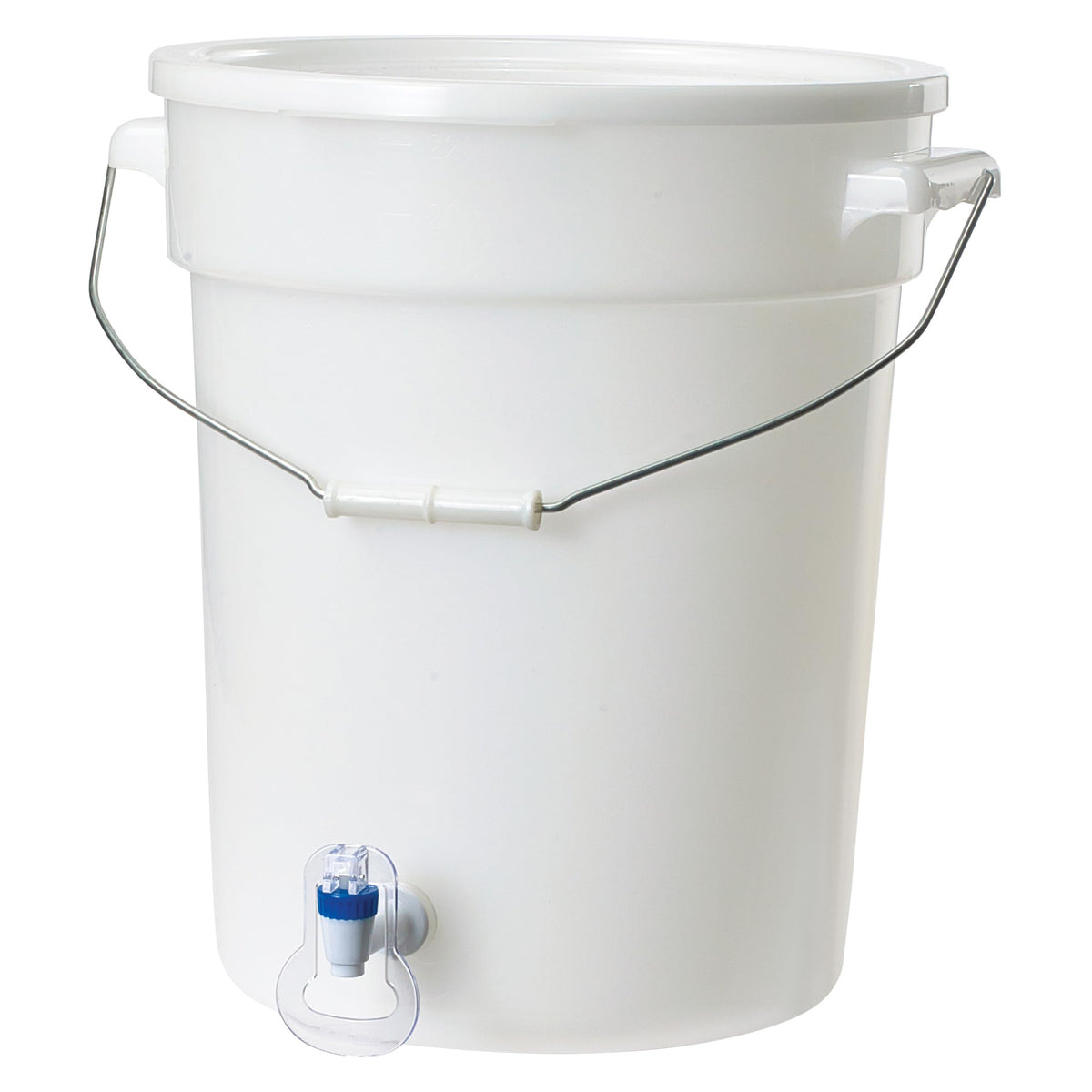 Beverage Dispenser White BPA Free Polypropylene 6 Gallon (PBDW-22)