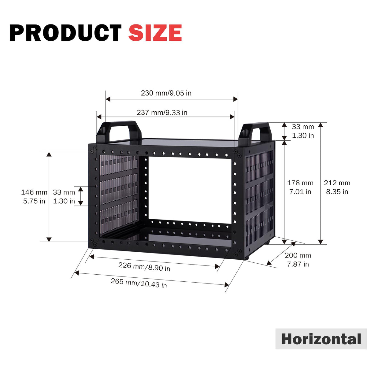 GeeekPi DeskPi RackMate TT Mini Server Cabinet for Mini PC, Network, Servers, Audio, and Video Equipment