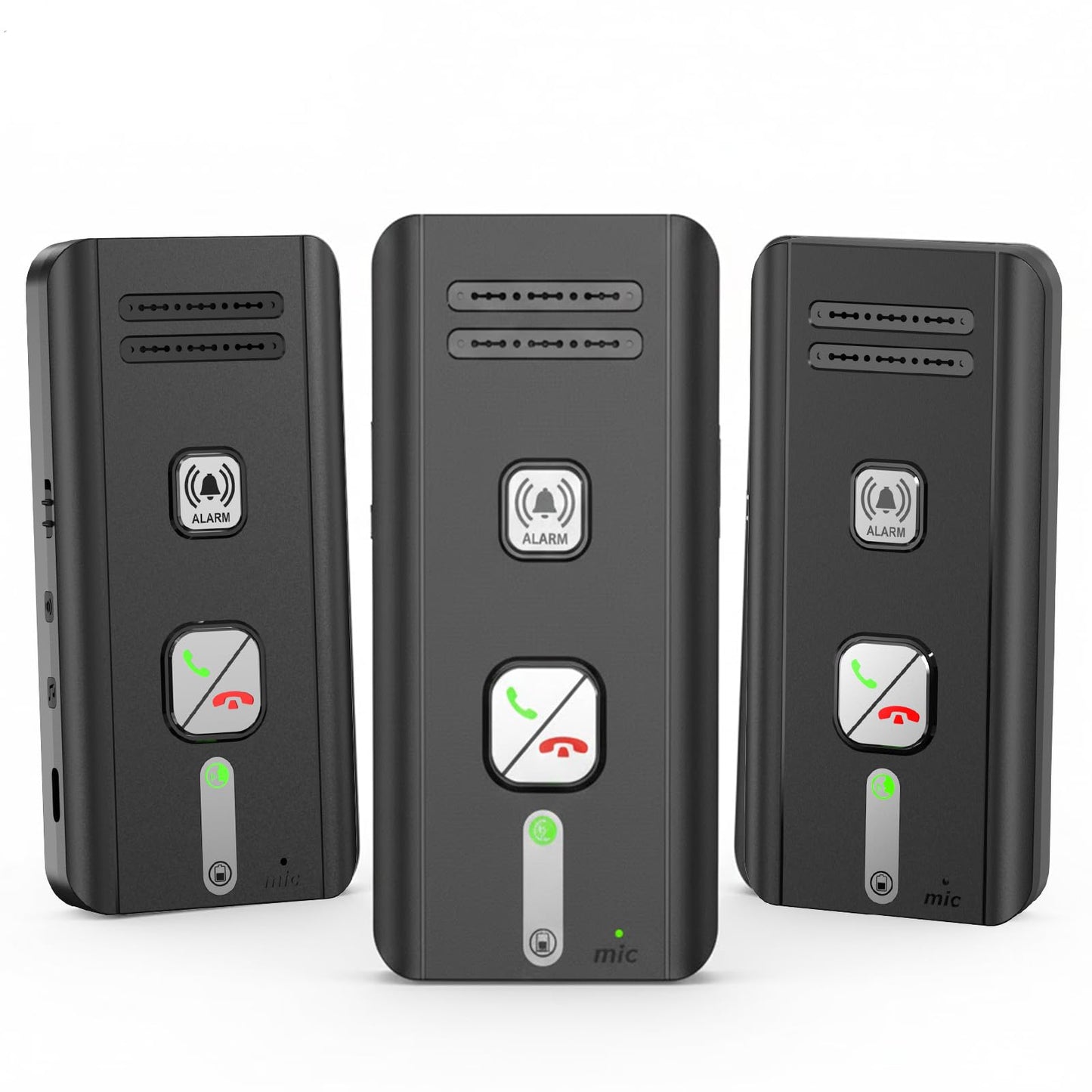 Home Intercom System Wireless 3 Pack, Expandable to 6 Units, Room-to-Room Communication, 1600ft Long Range, Auto Answer, Magnetic Wall Mount, 30-Day Battery, for Elderly Parents, Office, Indoor Use.