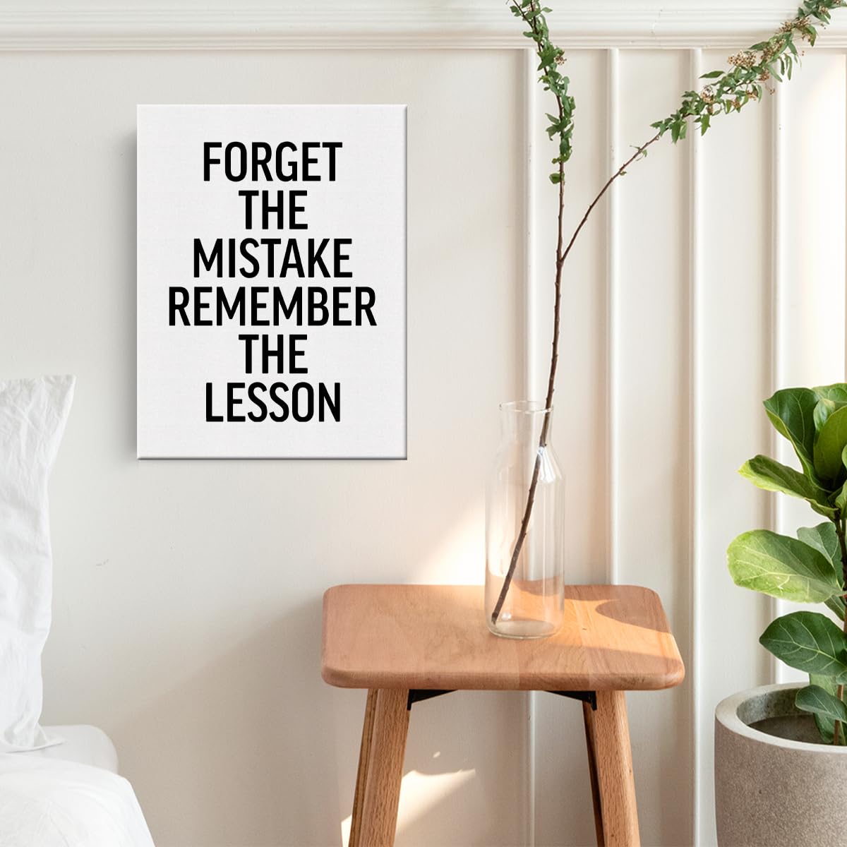 Motivational Canvas Wall Art Framed Encouragement Gifts for Women Men Paintings Canvas Prints Positive Poster for Home Office Parlour Living Room Kitchen Bedroom Wall Decor Artwork Decorative