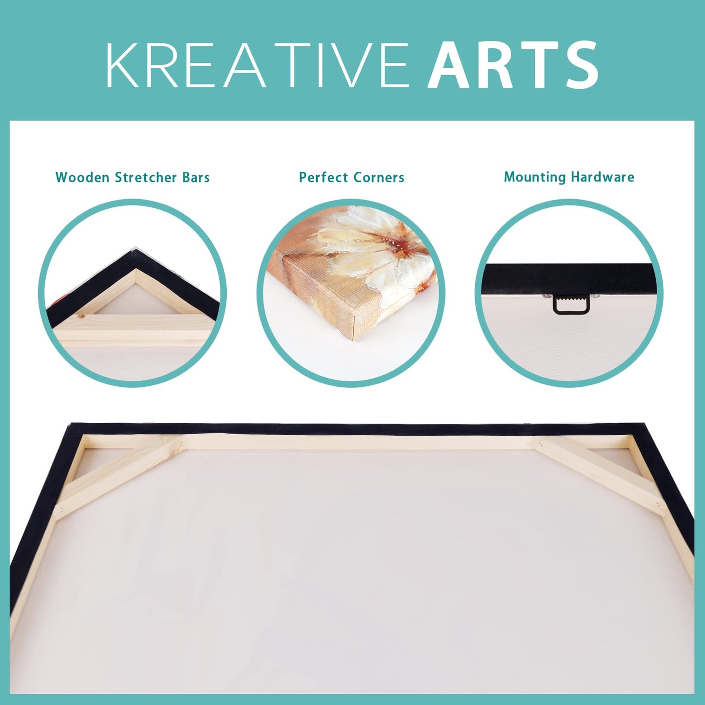 KREATIVE ARTS Motivational Quotes Canvas Wall Art - Excellence is Not an Act, But a Habit Inspirational Entrepreneur Poster - 24"x32" Framed Artwork for Office Smoky Mountain Sunrise Picture