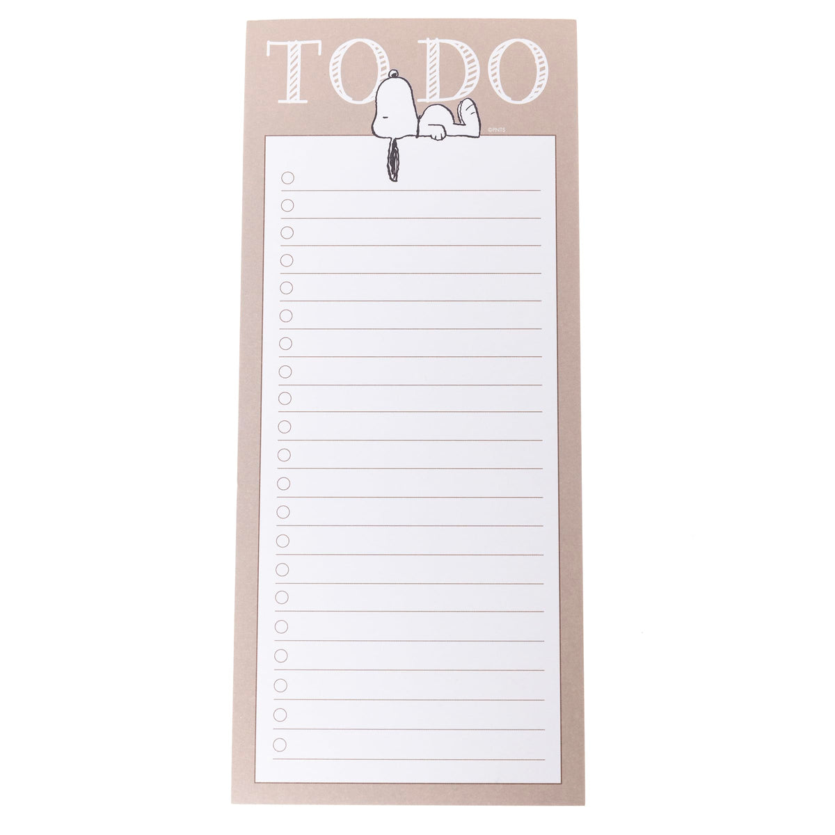 Graphique Snoopy Magnetic Notepad, 100 Tear-Away Sheets for Grocery, Shopping & To-Do Lists, Magnetic Writing Pad for Fridge, Kitchen, Office, Fun Gift for Snoopy Lovers