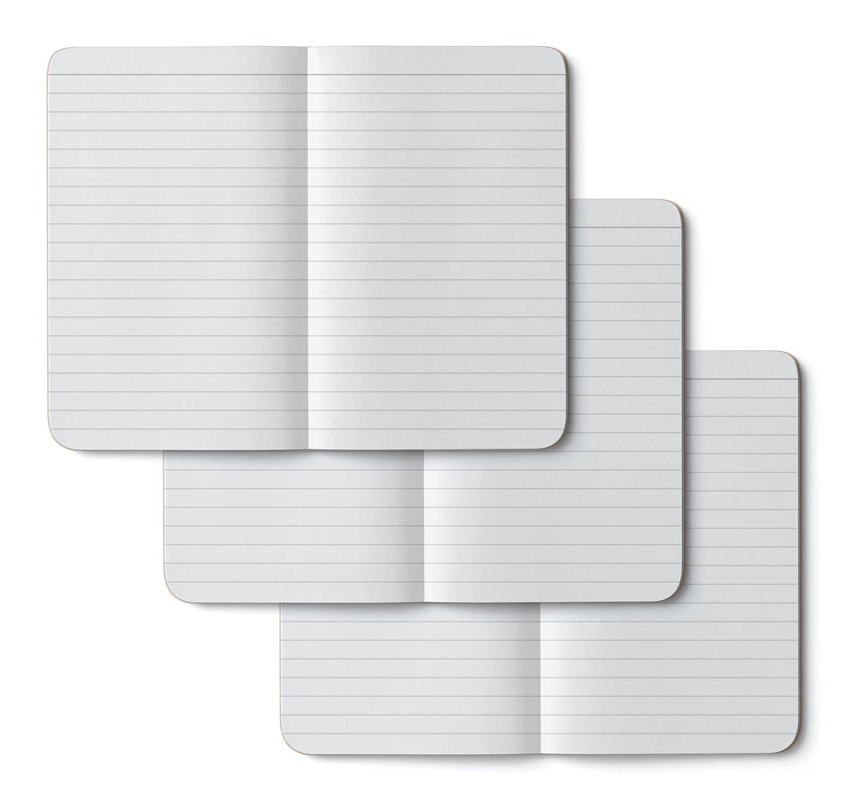 Eco Books Small Pocket Notebook Pack – 3.5 x 5.5 In., 48Page Lined Paper Mini Notebooks Made with FSCCertified Recycled Paper – 80# Kraft Paper Cover, 60# Interior Pages – Kraft Paper Notebooks by