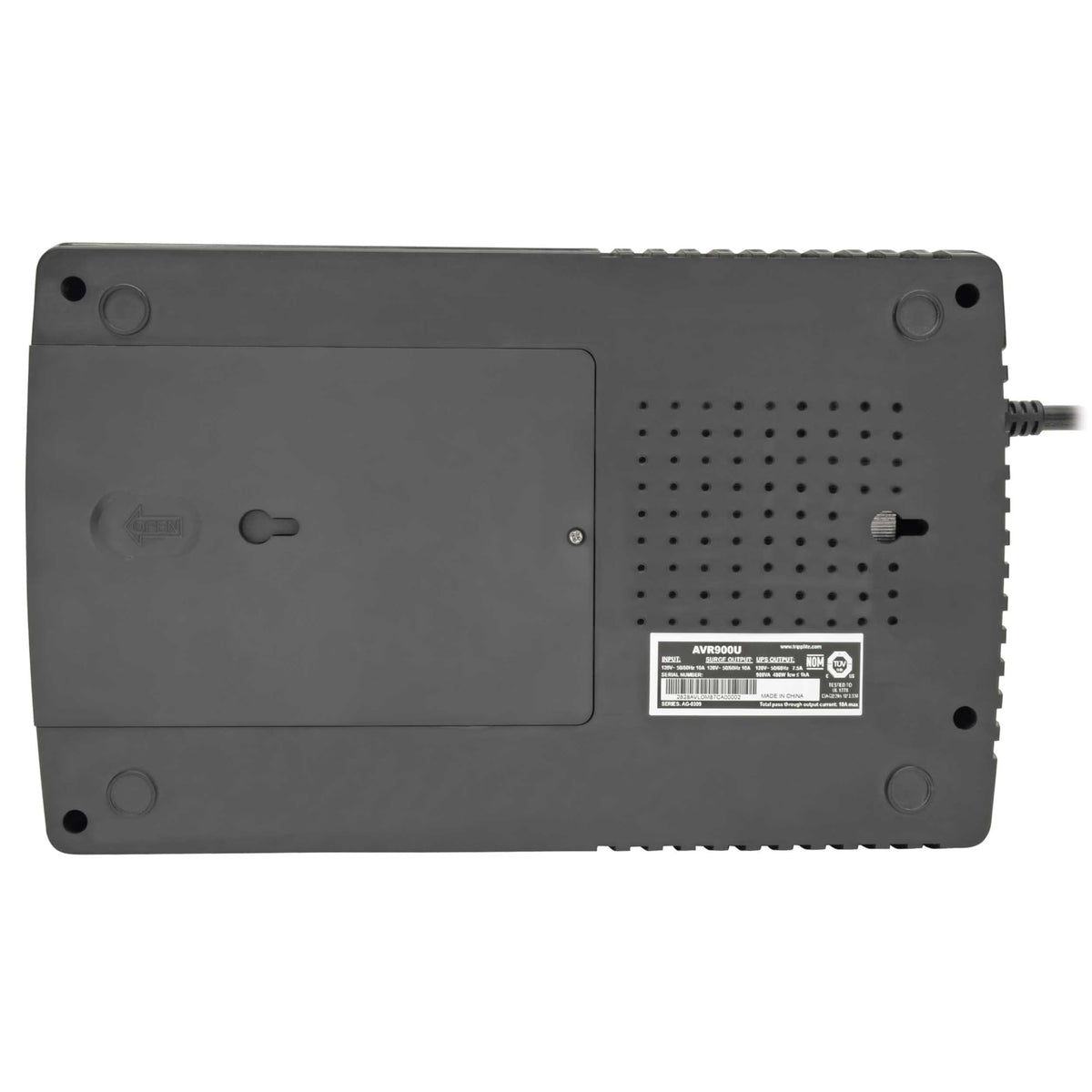 Tripp Lite 900VA UPS Battery Backup, 480W AVR Line Interactive, USB, Ultra-Compact (AVR900U)