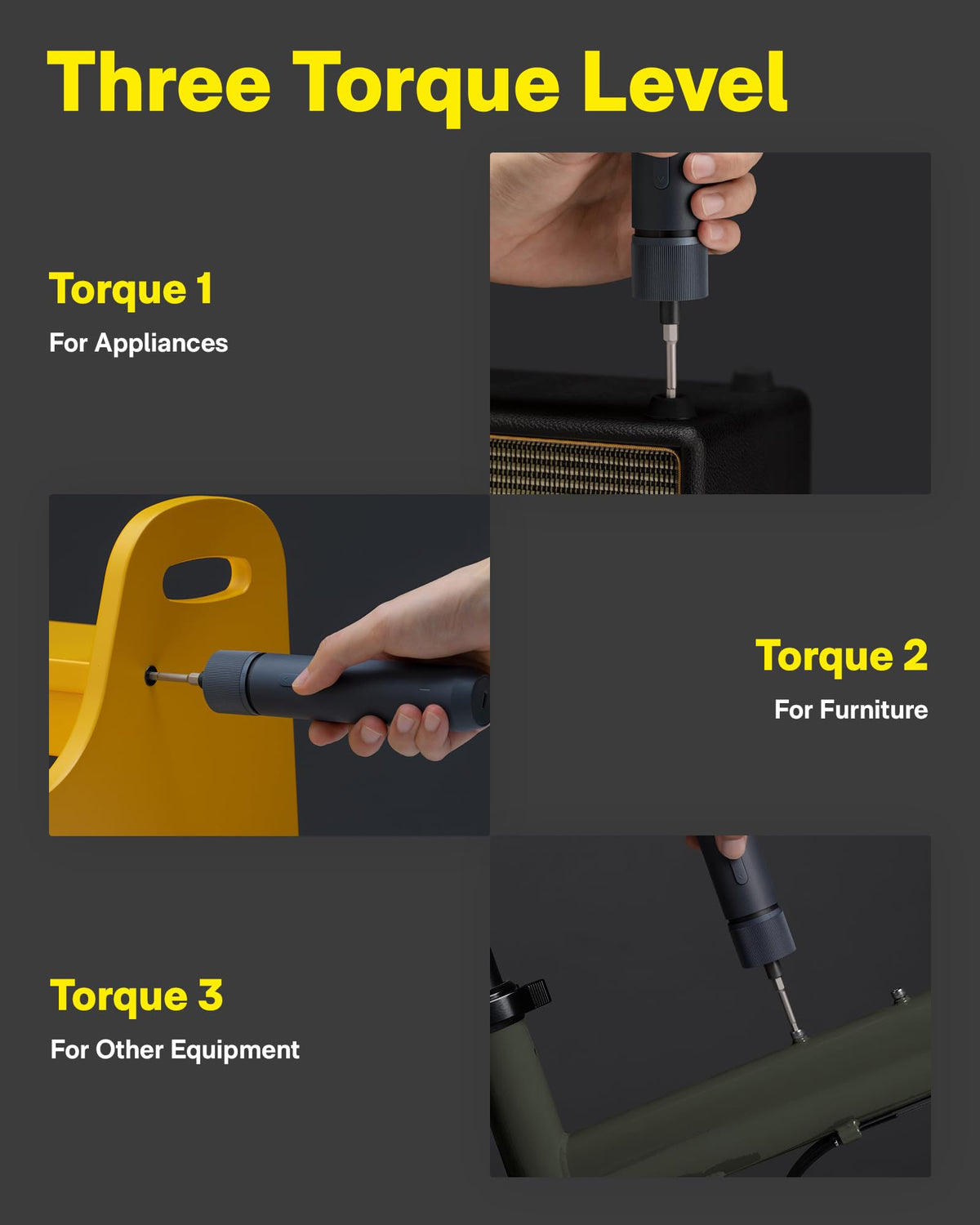 HOTO 25-Piece Upgraded Electric Screwdriver Kit, 1/4'' Hex, Magnetic Lid, 1500mAh Rechargeable Cordless Screwdriver, LED Light, Ideal for Furniture Assembly, Home Repair & Garage Projects