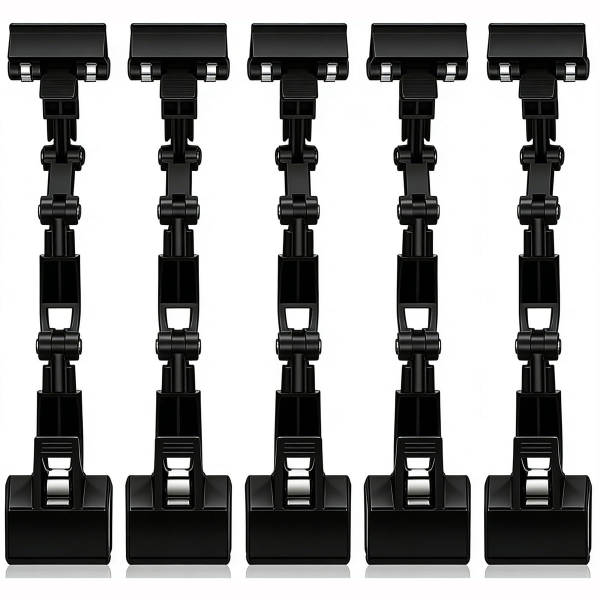 5pcs Document Holder Adjustable for Typing Double Sided Clip Sign Clips Clip Holder Sign Holder Clip Paper Holder for Table Top Clip On Sign for Paper Holder