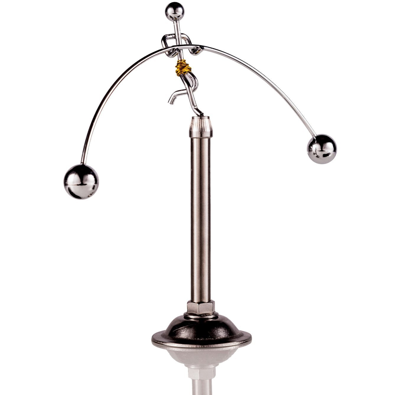 Sunnytech Steel Balance Toy Weightlifter Kinetic Art Balance Toy Balancing Decompressive Science Psychology Home Offic Decor Desk Decor WJ049