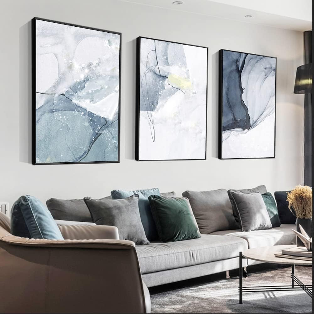 Canvas Framed Wall Art Large Size 24 X 32 Inch X 3 Pieces Of Modern Abstract Simple Posters Prints, Artwork Whether Hanging In The Living room Bedroom Kitchen Office Can Be Aesthetic Wall Decor