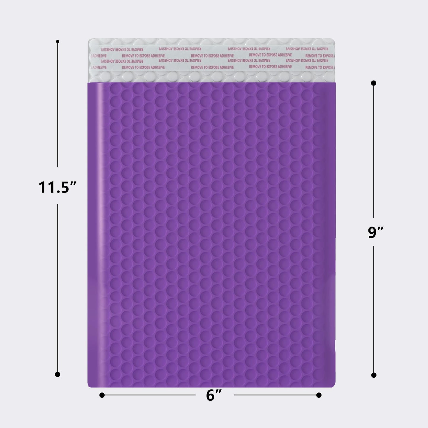 6x9 Inch Bubble Mailer 50 Pack, Waterproof Padded Envelopes with Strong Self-Seal Adhesive, Cushioning Shipping Bags with Bright Color for Small Business - Purple