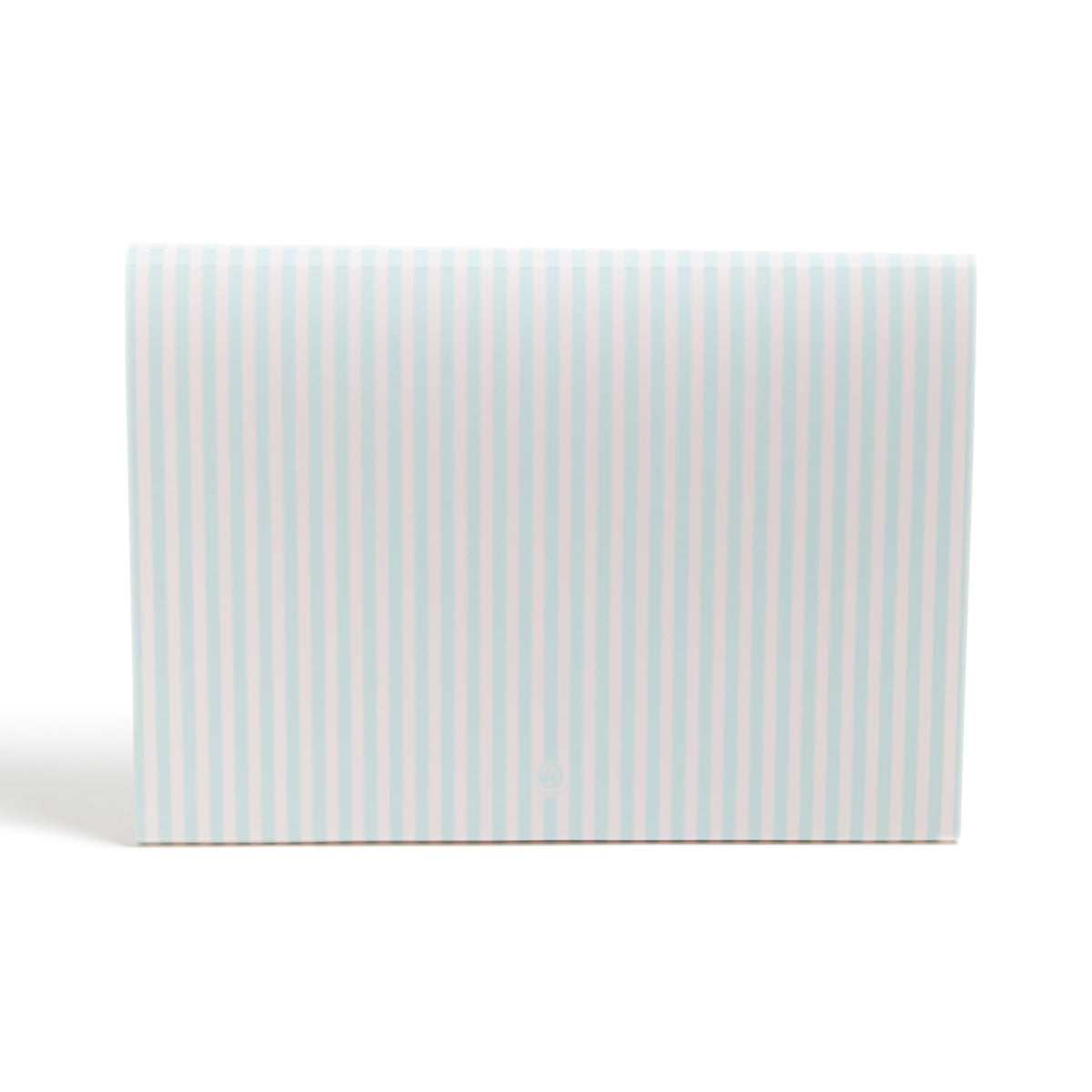 U Brands 13 Pocket Poly Expandable File, 13" x 9.65" x 1.5", Muted Prep Blue Stripes, Letter Size