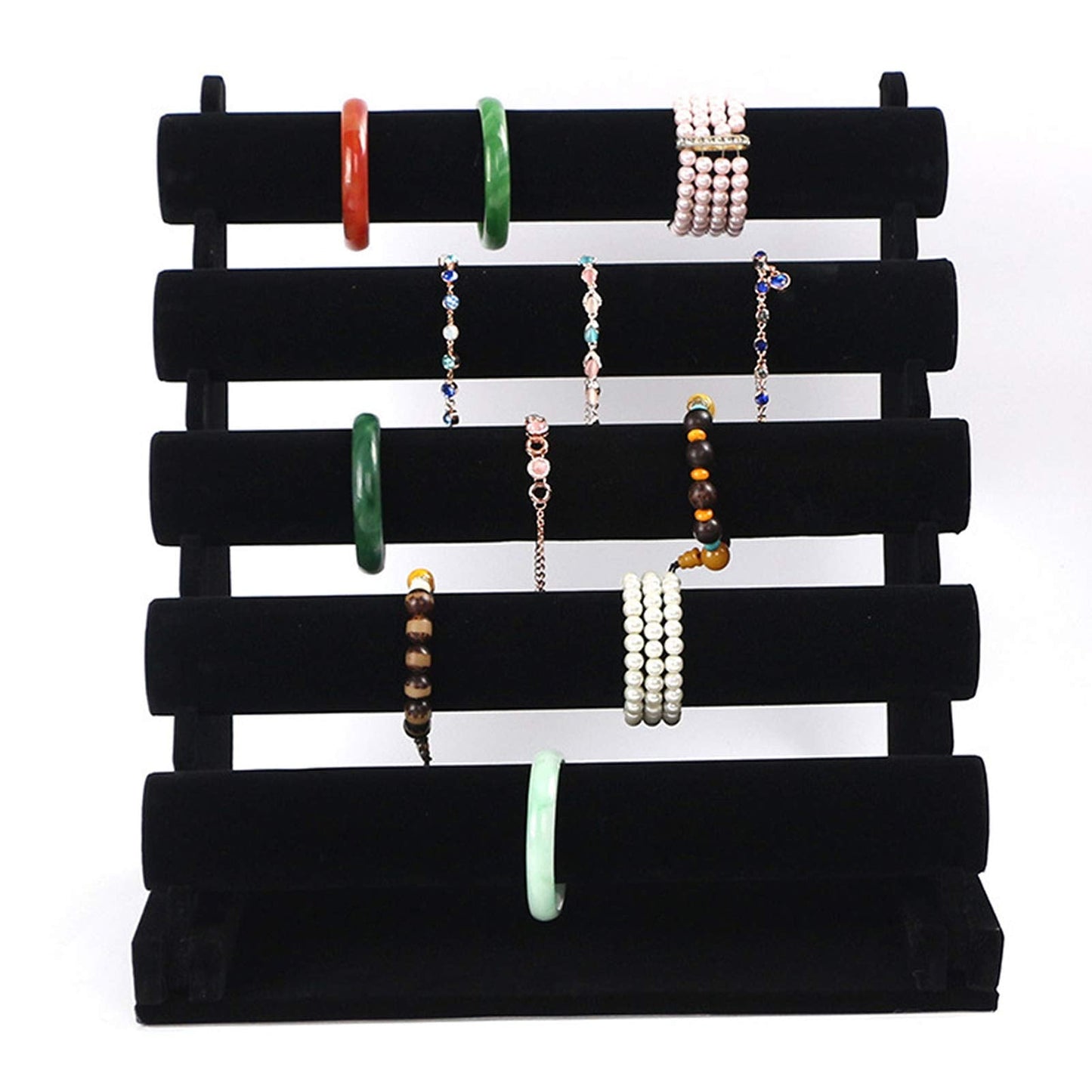 ChezMax 5 Tier Removable Jewelry Stand Bracelet, Necklace, and Watch Holder Display Rack