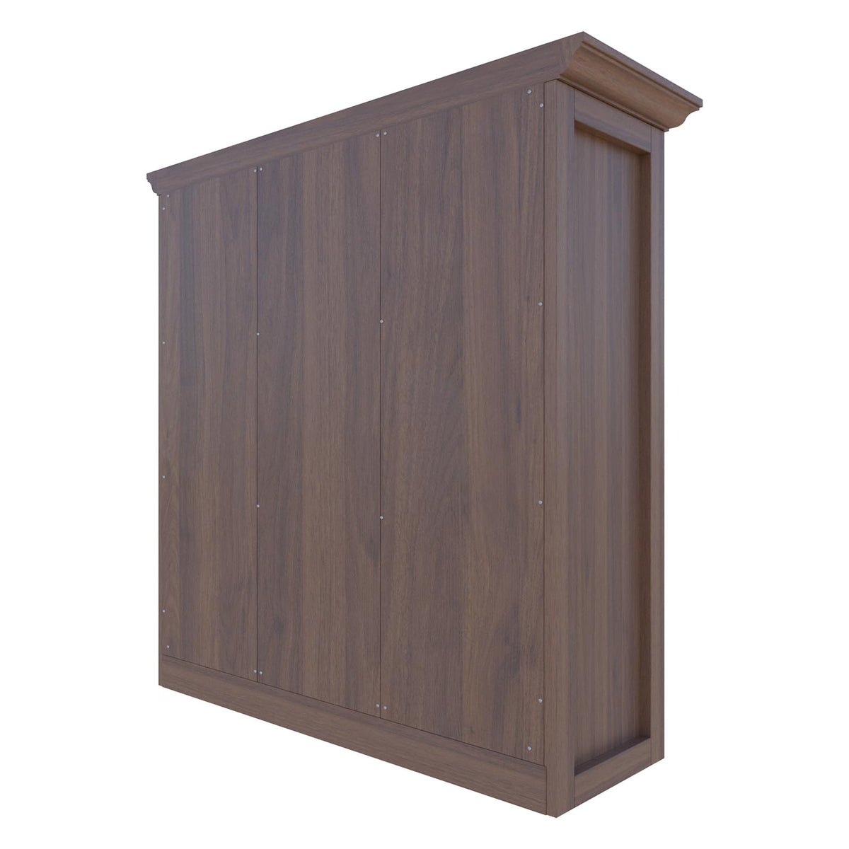 OSCHF Cube Shelf Bookcase with Base - Wooden 3 Tiers Floor Standing Low Storage Cabinet for Home and Office, 9-Cube Lattice Bookshelf, Walnut