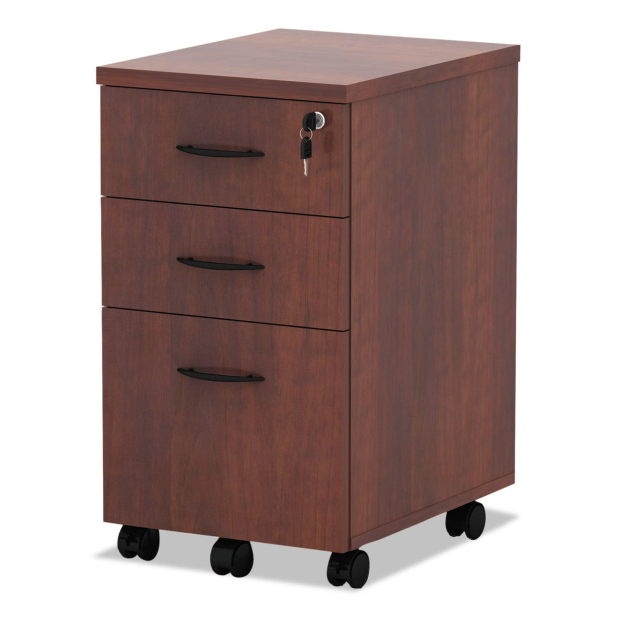 Alera ALE Valencia Mobile B/B/F Pedestal File, 15 7/8 x 20 1/2 x 28 3/8, Med Cherry