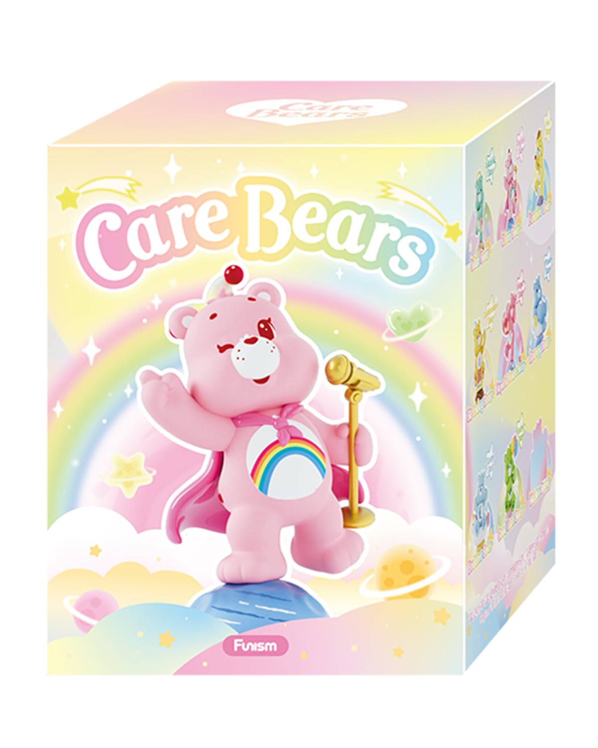MINISO Care Bears Healing Planet Series Blind Box Soft Vinyl Toy Cute Mystery Animal Figurines, Collectible Surprise Gift Figure Model Random Design for Home Decor Birthday Gifts, Single Box