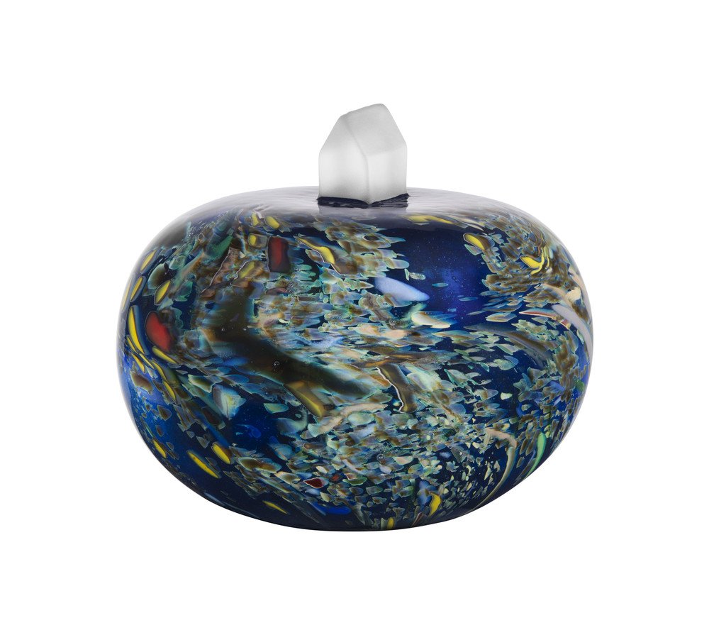 Kosta Boda Earth My Universe Crystal Sculpture, Blue