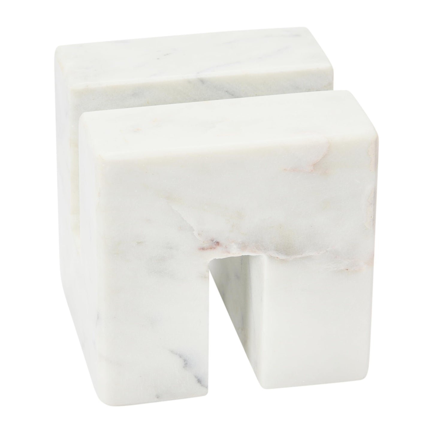 Creative Co-Op Contemporary Marble Cookbook Stand, White