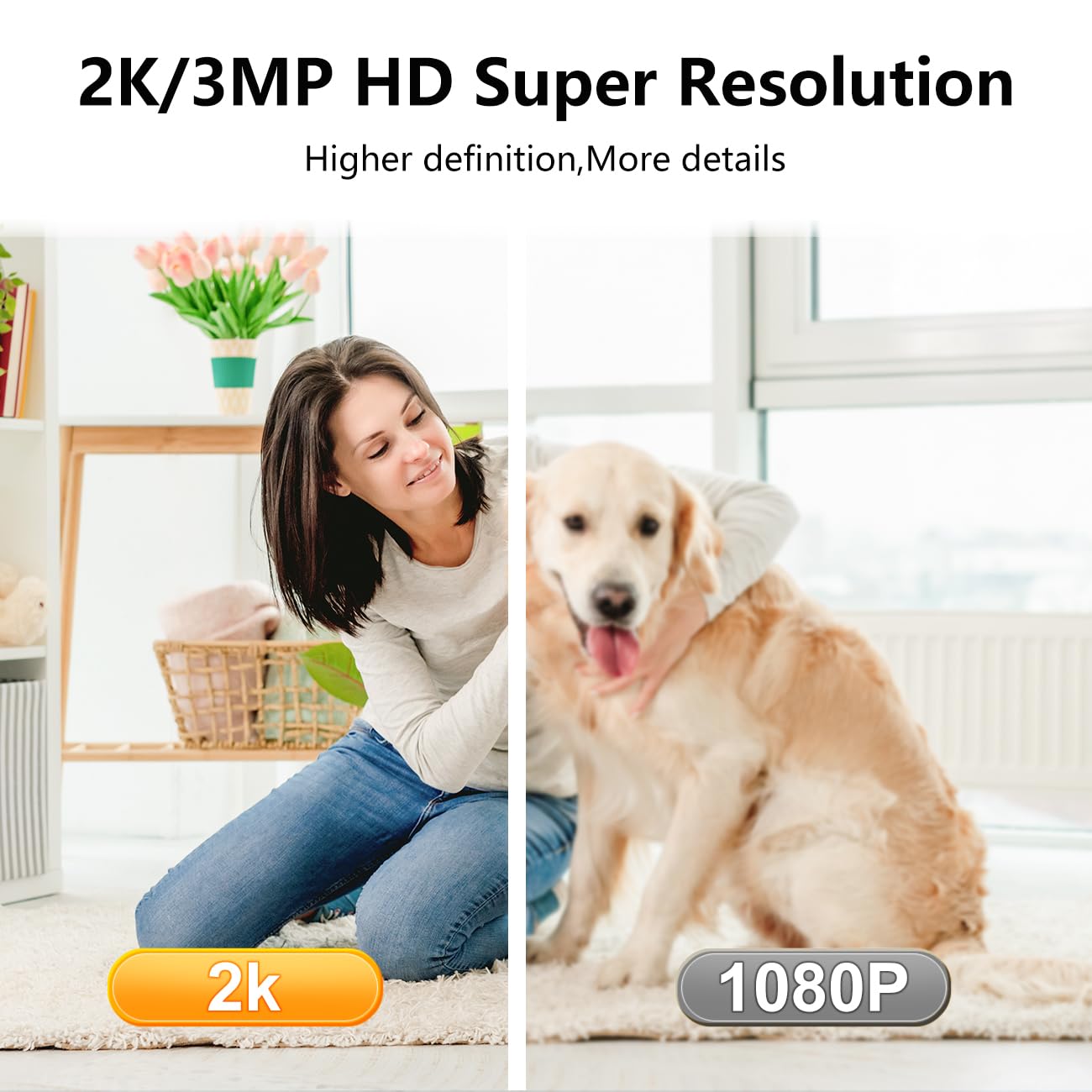 2K Pet Camera Indoor, 5G/ 2.4G Indoor Cameras for Home Security, Baby/Dog/Pet/Elder Camera with Phone App, Night Vision, Auto Tracking, Human/Pet Detection, Cloud&SD Storage