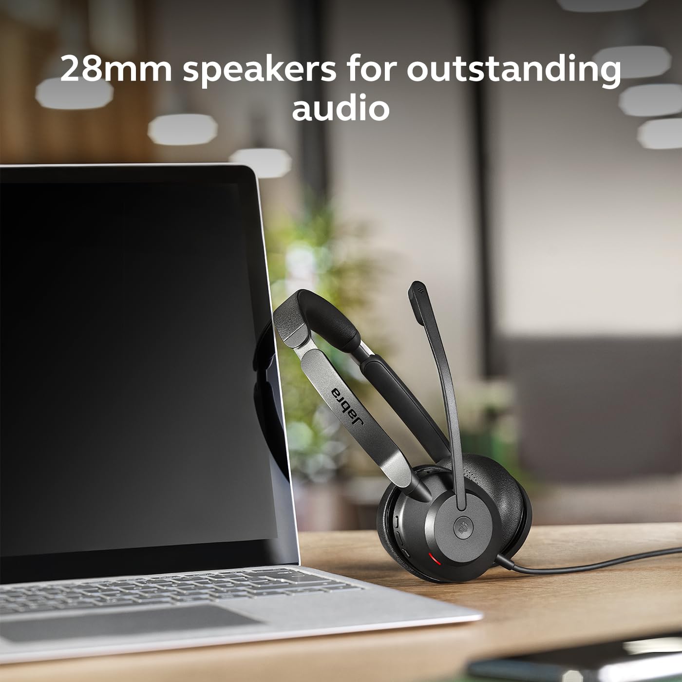 Jabra Evolve2 30 SE (2025 Version) Wired Dual-Ear Headset with Microphone for Work – Computer Headset - New USB-A and USB-C Cable - Goes with All Online Meeting Platforms - Black