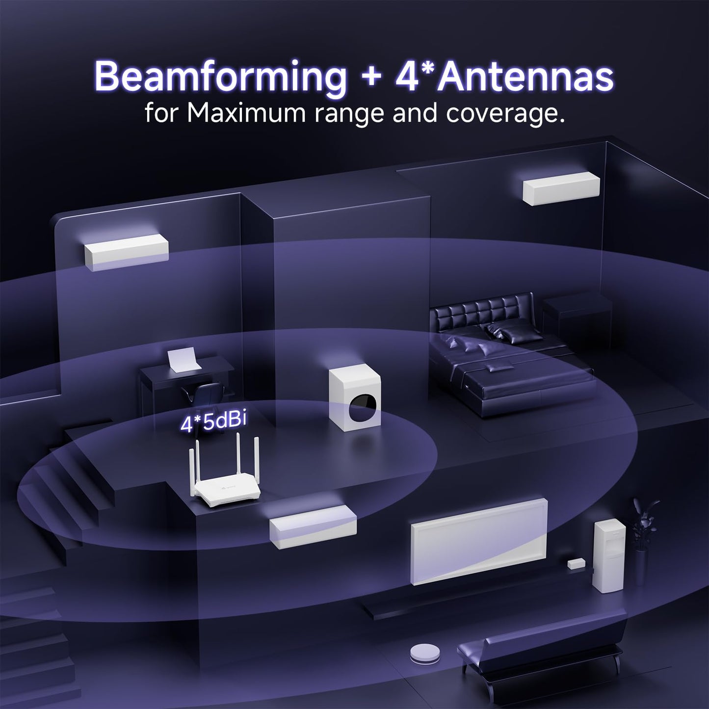 U-SPEED AX1500 WiFi 6 Router Dual Band Wireless Internet Router, Wireless Speed Up to 1.5 Gbps, Full Gigabit Ports, Beamforming, OFDMA, MU-MIMO, Parental Controls, WPA3, EasyMesh