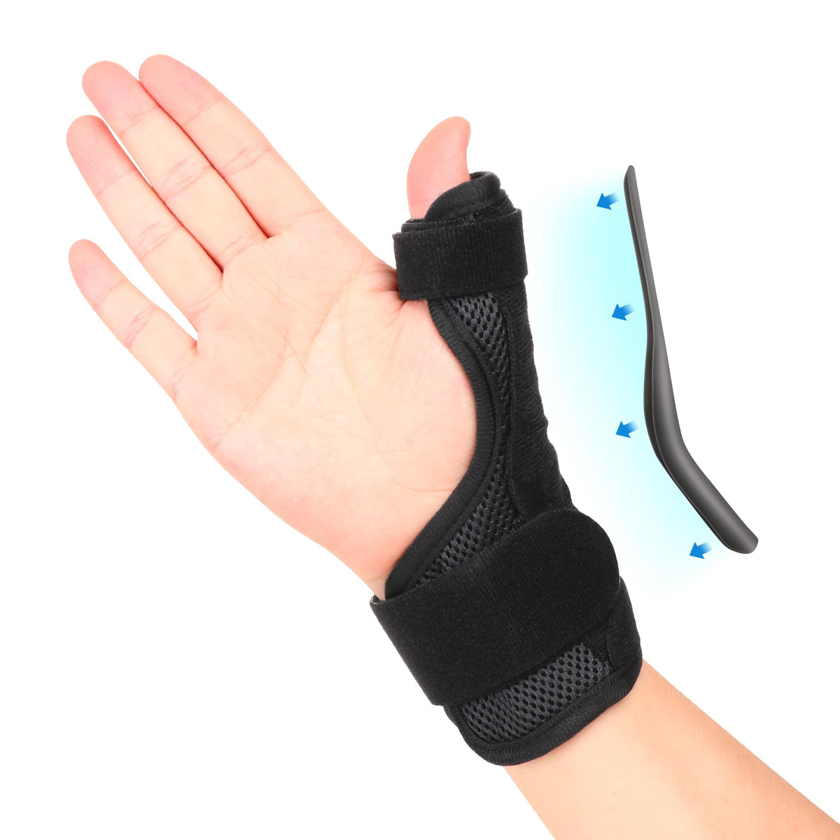 Cozyhealth Thumb Brace for Men and Women, CMC Joint Thumb Spica Splint for Pain Relief, Tendonitis, Thumb Wrist Stabilization Support for Right or Left Hand (A-Black)