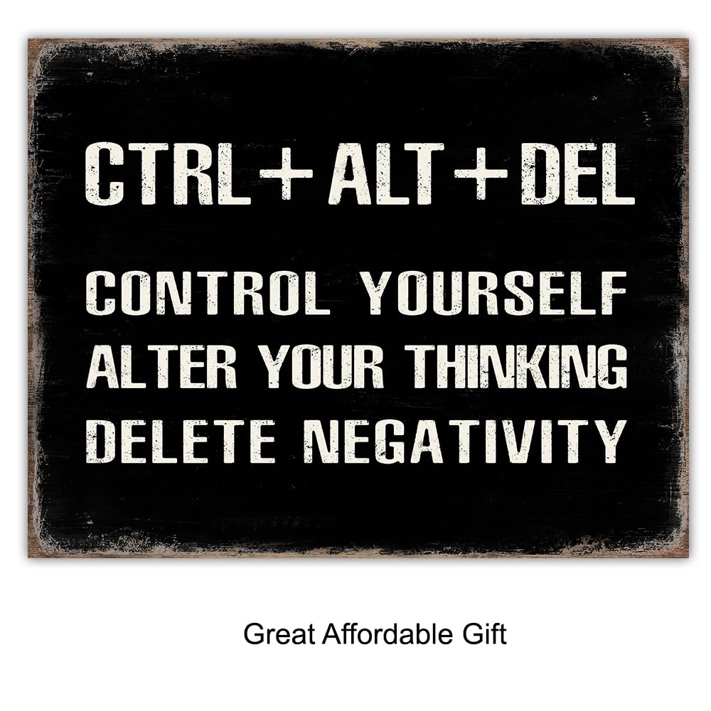 Home Office Wall Art & Decor Motivational poster - Motivational Wall Art - Positive Quotes Wall Decor - Encouragement Gifts - Positive Sayings - Entrepreneur Wall Art - Man cave - Inspirational Quotes