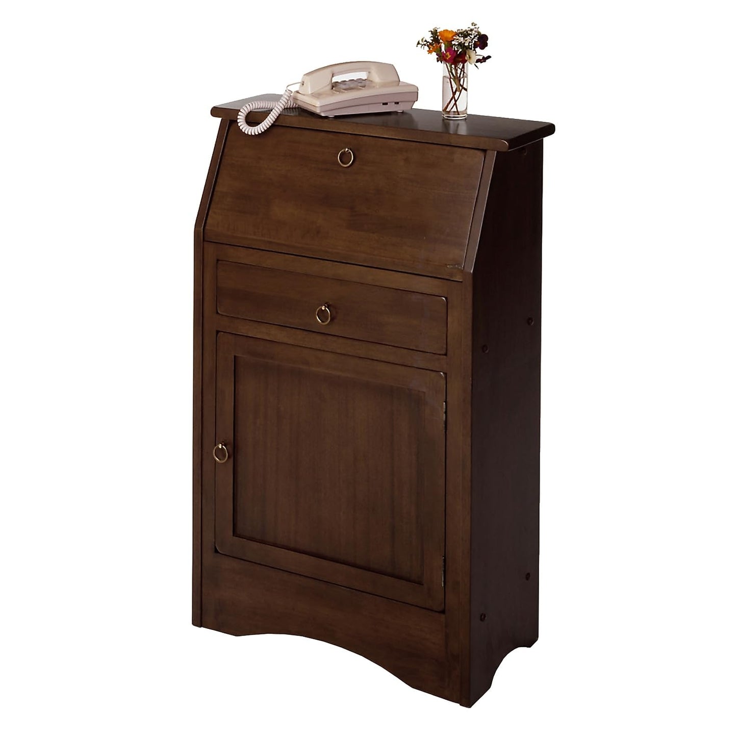 Winsome Regalia Secretary Desk, Antique Walnut