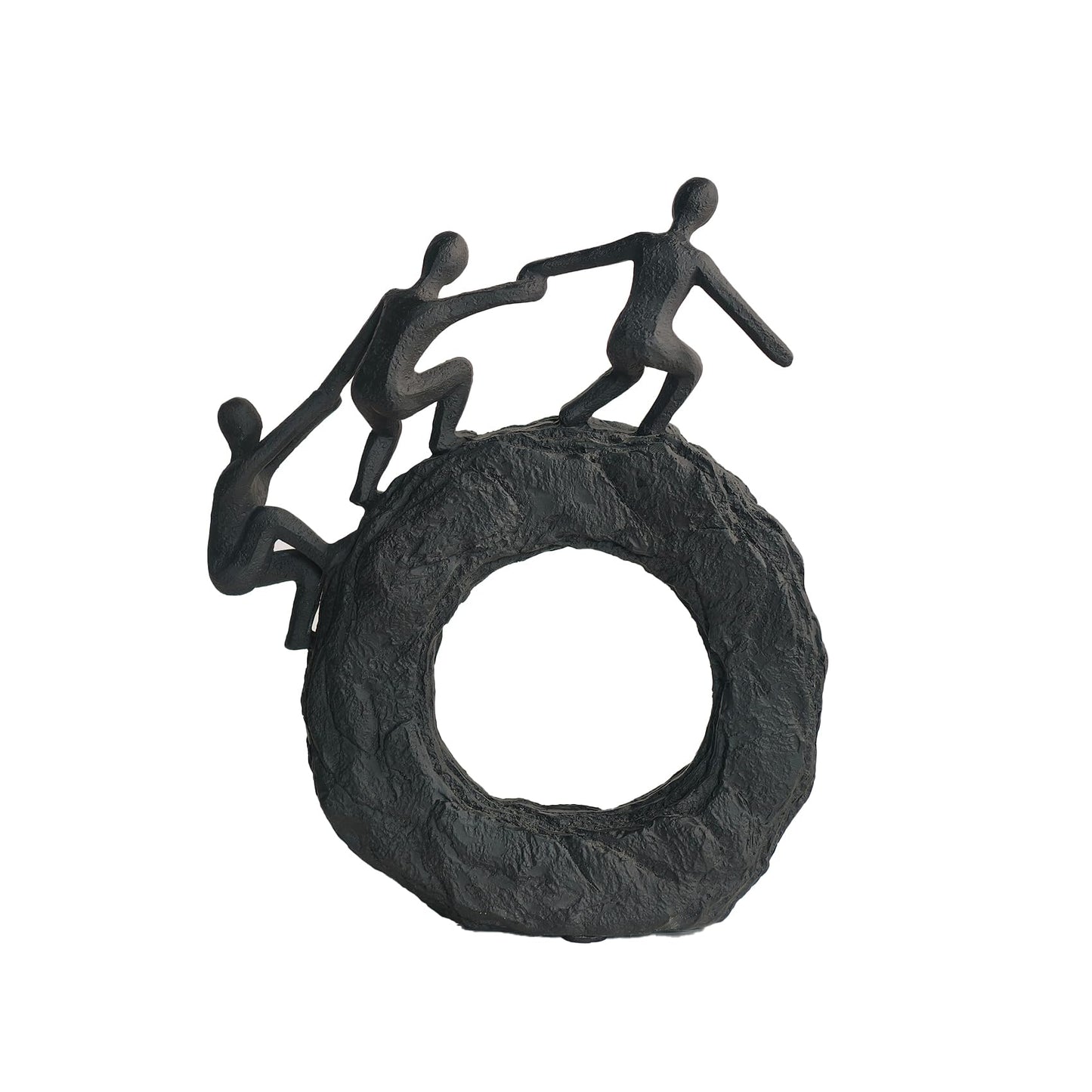 Hebdids Abstract Sculptures - Living Room and Office Dynamic Climbing Wall Character Decoration, Black Statue 7x8x1.5 inches Elegant Black Home Decoration Gift Creativity