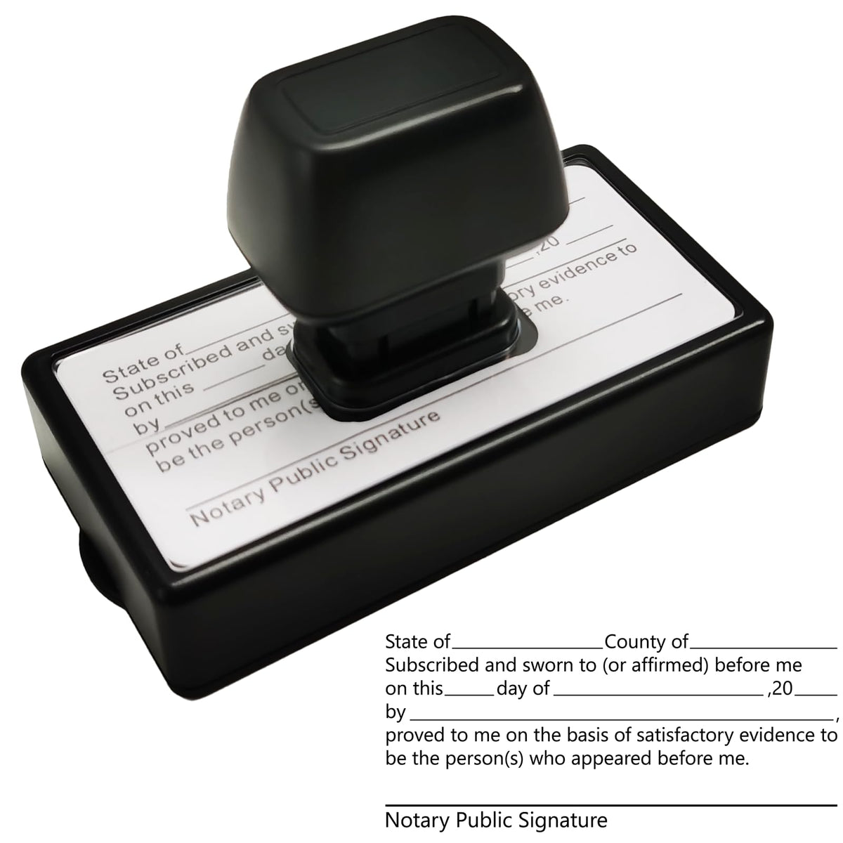 Notary Stamps,Self-Inking Notary Jurat Stamp, Acknowledgement Notary Seals for Public Supplies and Office Use,Notary Supplies That are Easy to Store