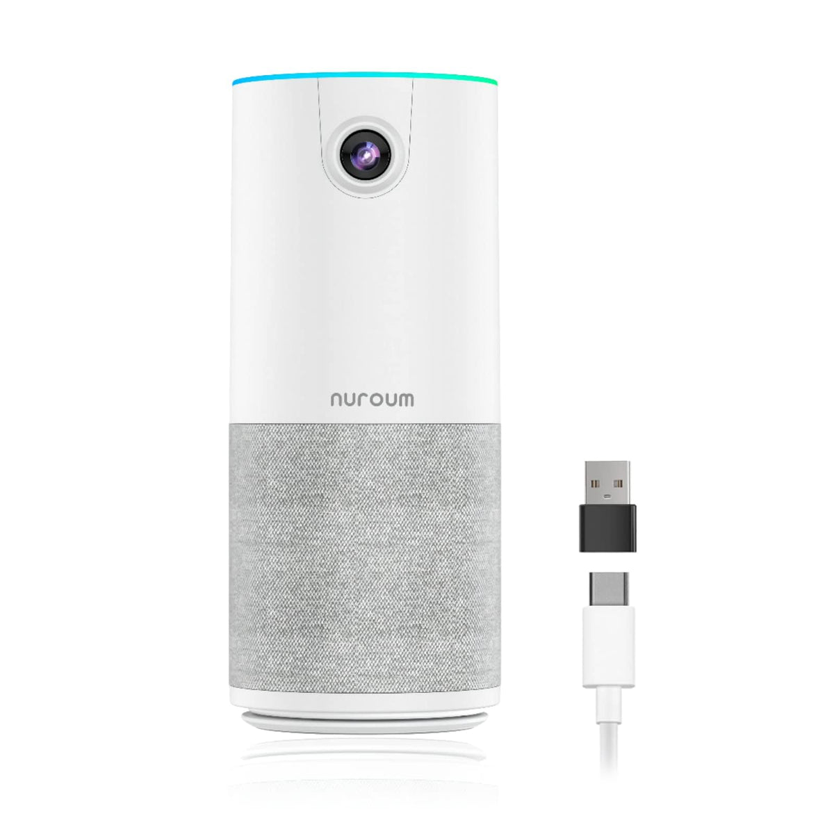 NUROUM C10(2nd Gen) 1080P Conference Webcam with Microphone Speaker, Portable All in One Computer Camera for Video Conference, AI Noise Cancellation & AGC, USB Plug&Play for PC/Desktop Zoom/Teams
