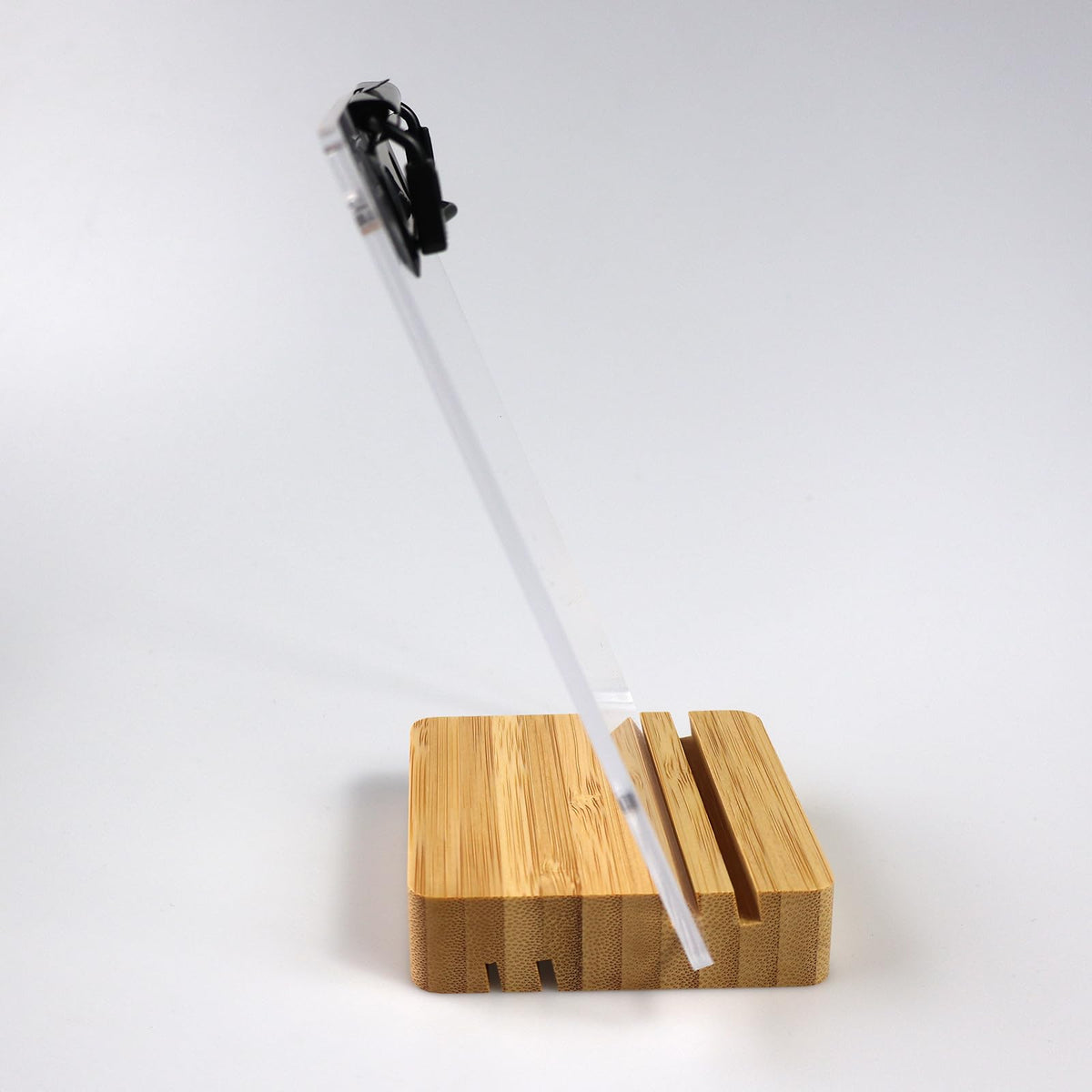 Mini Clipboard with Stand,Clear Acrylic Freestanding Small Clipboard A6 Size,Sign Holder,Document Typing Paper Stand,Menu Display Board,Receipt Holder (4"×6")