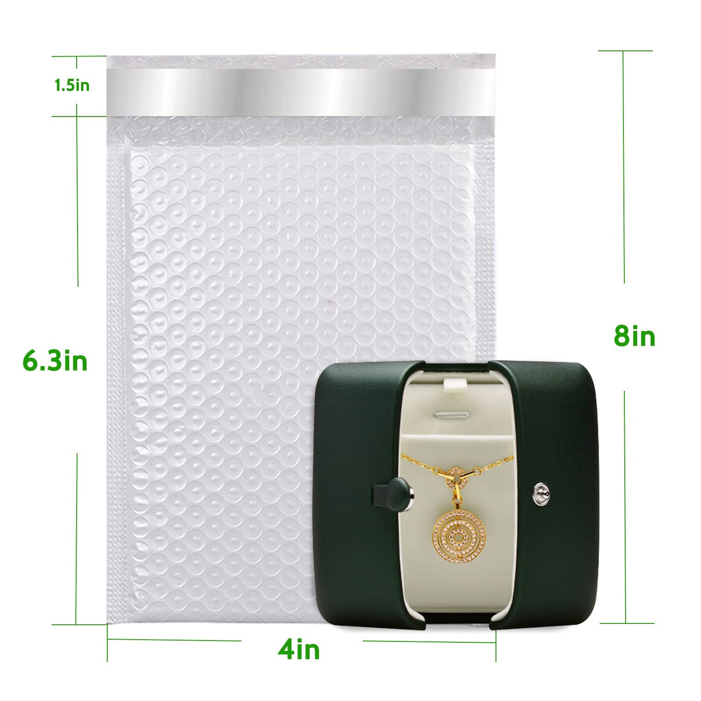 Bubble Mailers 4x8"-100pcs,Padded Envelopes Mailers,Sealing Shipping Bags for Small Business, Shipping Envelopes with Self Sealing, Waterproof and TearProof