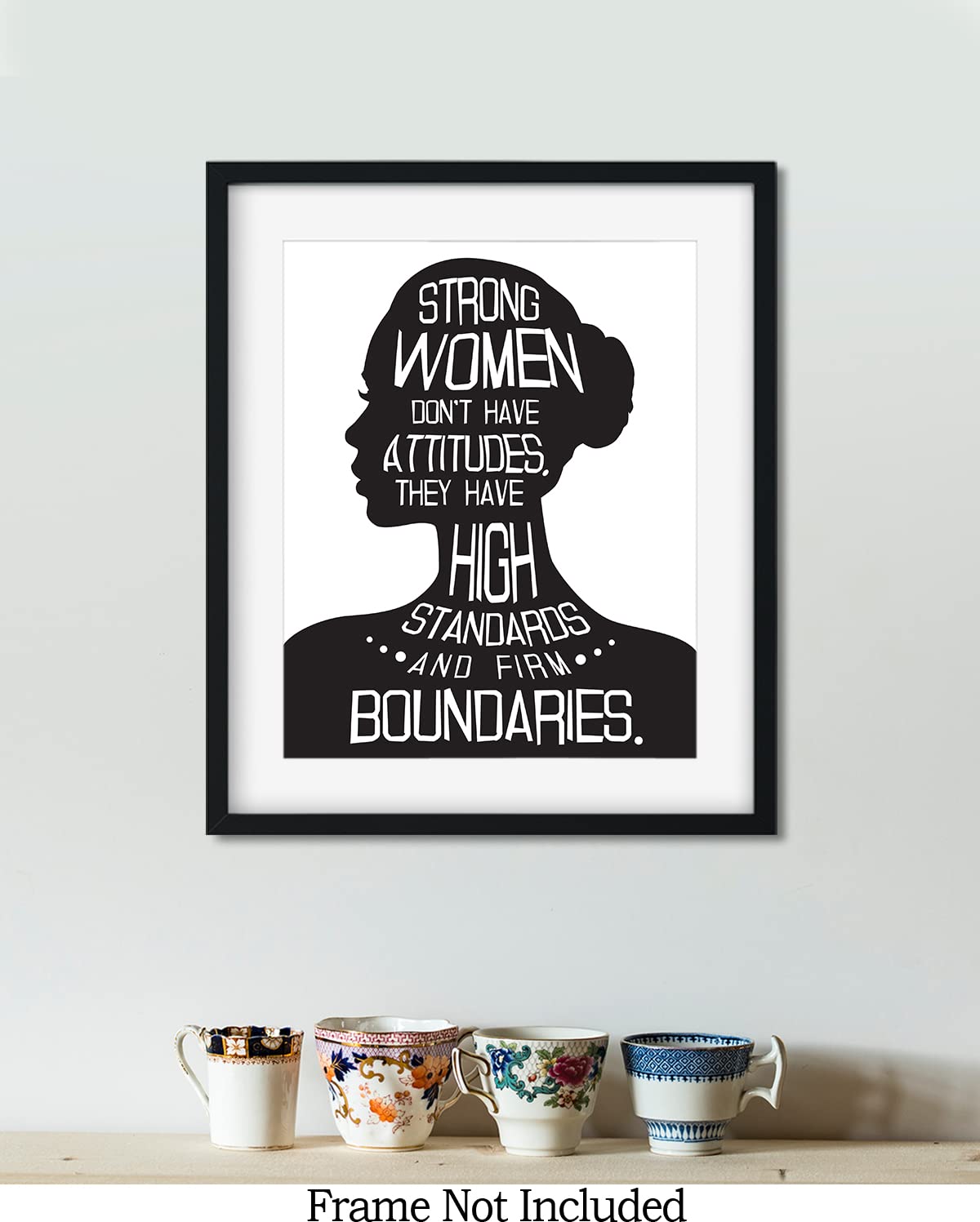 Govivo Inspirational Wall Art - 8x10 Unframed Print - Motivational Quote Decor for Women - Home Office Wall Decor - Encouragement Gift for Her (Print Only)