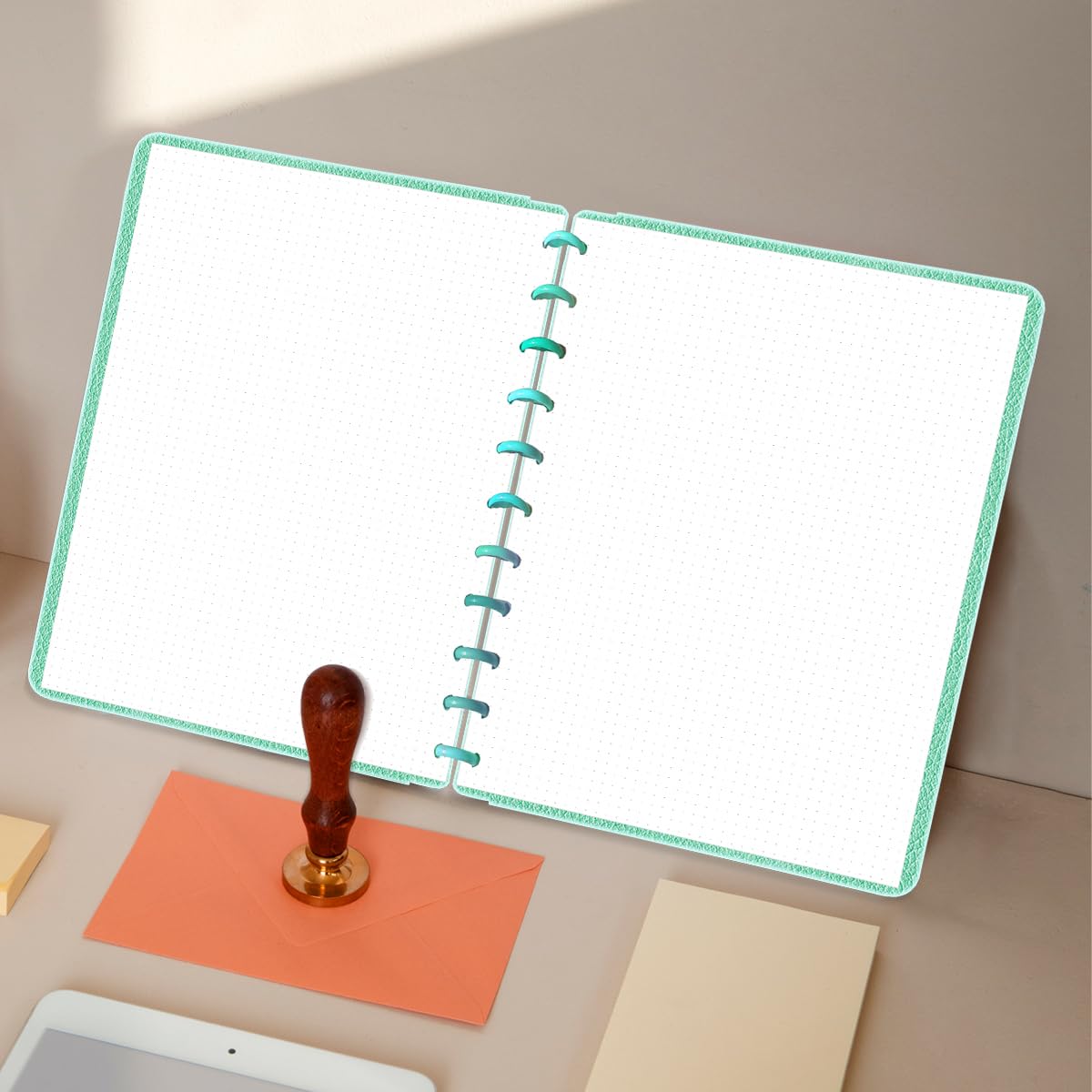 (3-Pack) A4 TUL Discbound Dotted Refills, 11-Disc Dot Grid Filler Paper, 300Sheets / 600Pages Loose-Leaf Paper, 100gsm White Paper, 8.5'' x 11''