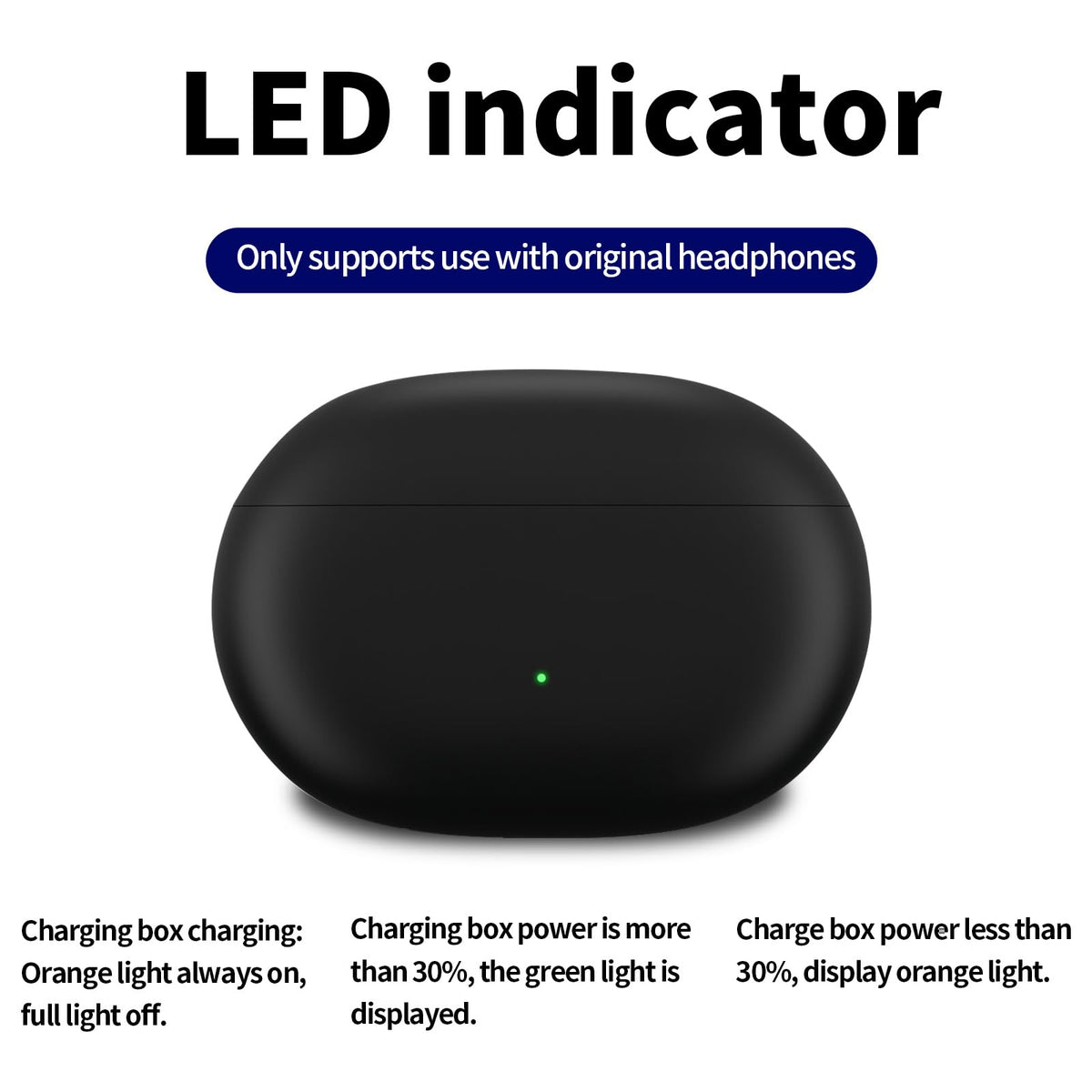 Alimingyan Charging Case Replacement Compatible for Beats Solo Buds, USB-C Charging Port case 660mAh Built-in Battery with Lanyard Hole(Not Include Earphone)