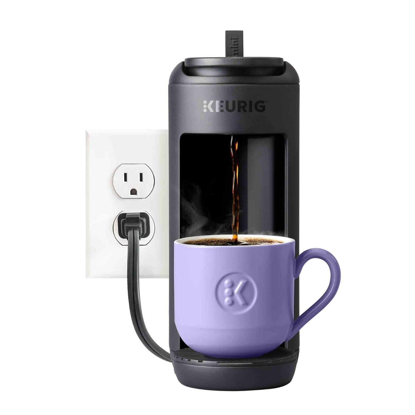 Keurig K-Mini Mate Single Serve K-Cup Pod Coffee Maker, Brews Up to 12 oz Cup, Compact Portable Coffee Machine for Small Spaces, Great for Dorms & Offices, Black
