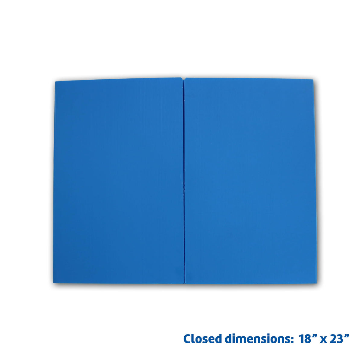 Flipside Products 18”x 46.5” Blue Plastic Study Carrel, Privacy Boards, Premium Corrugated Plastic, Student Privacy and Focus Booth for The Classroom, Desk Divider Cubby for Tests, Made in USA 12 Pack